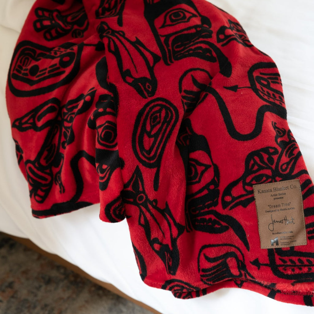 Haida Dreamtime Printed Velura – Kanata Blanket Co.