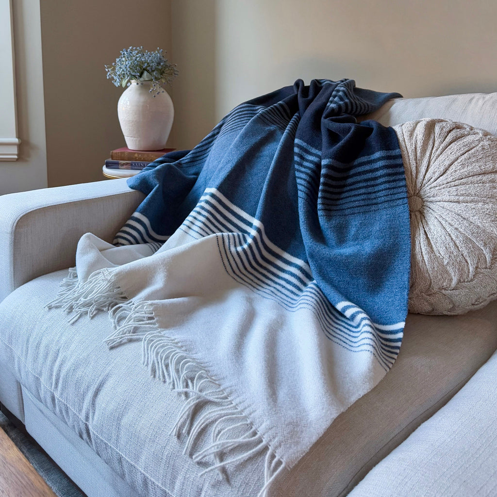 Capri Fringed Throw – Kanata Blanket Co.