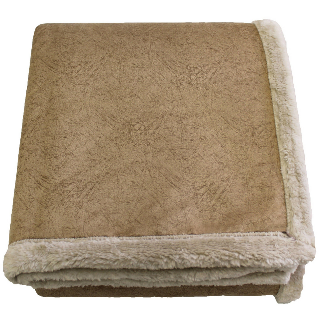 Kanata faux online leather throw