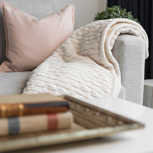 Sweater knit throw blanket sale